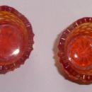 Amberina Toothpick Holder