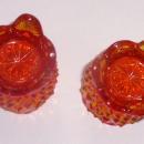 Amberina Toothpick Holder