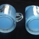 Vintage Creamer and Sugar Bowl - Gold Embellished