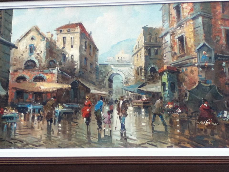 painting of Italy 4x24