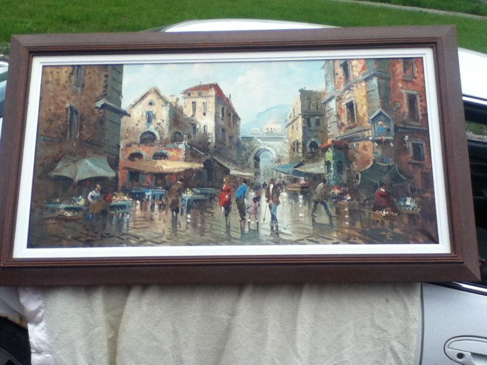 painting of Italy 4x24