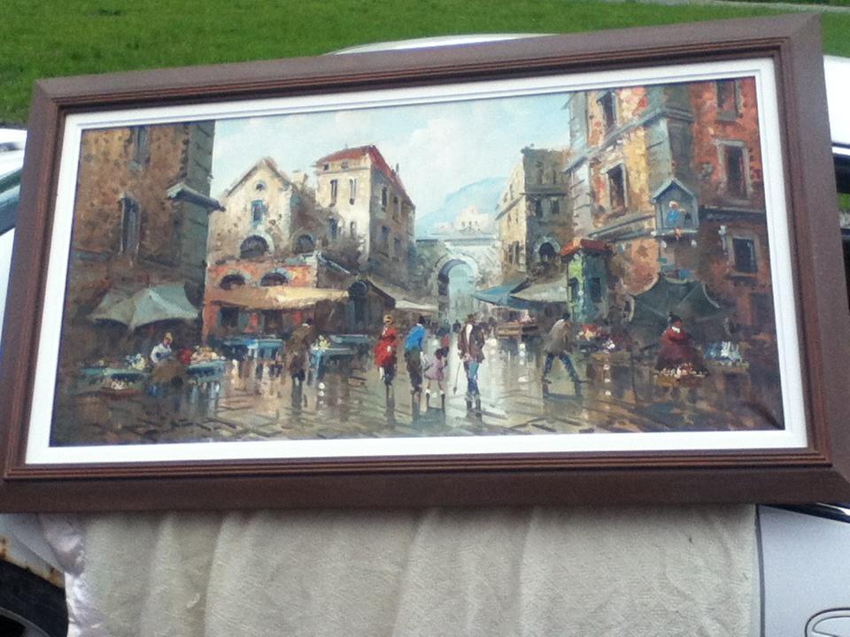 painting of Italy 4x24