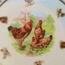 ABC Germany Alphabet Rooster & Hens Childs Bowl