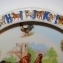 ABC Germany Alphabet Rooster & Hens Childs Bowl