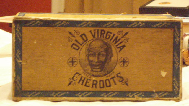 old virginia cheroots cigar box