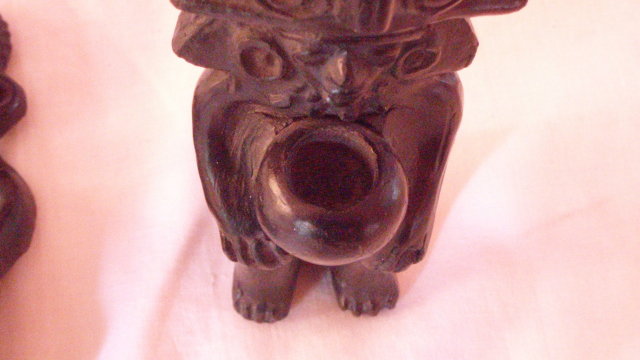carved figurines set of two