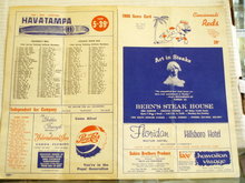 1940's scorecard cardinals vs.white soxs