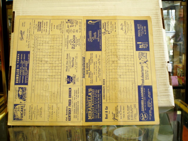 1940's scorecard cardinals vs.white soxs