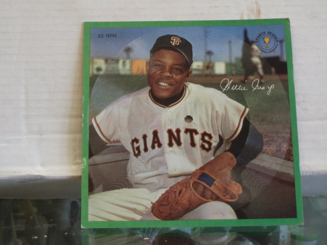 willie mays picture records 33 1/3 rpm stats from 1950 - 63