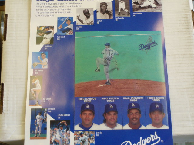 1995 dodgers rookies of the year 3 d picture from 47 -95