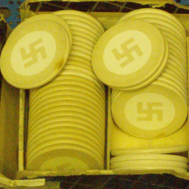 nazi poker chips (white) sold individually