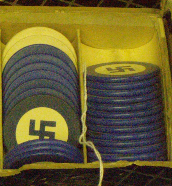 nazi poker chips (blue)sold individually