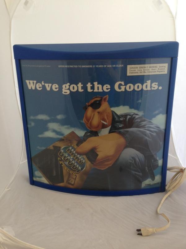Joe Campbell Lighted Sign with Blue Frame