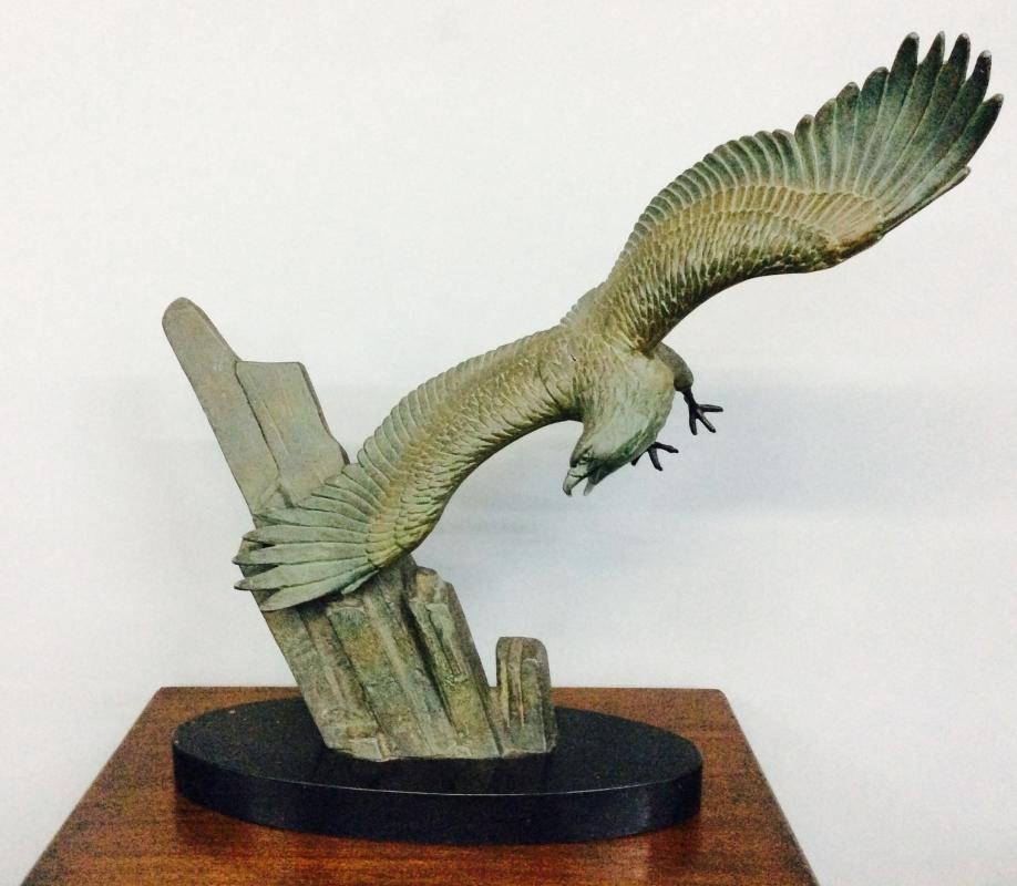 French Bronze Sculpture Signed Rulas