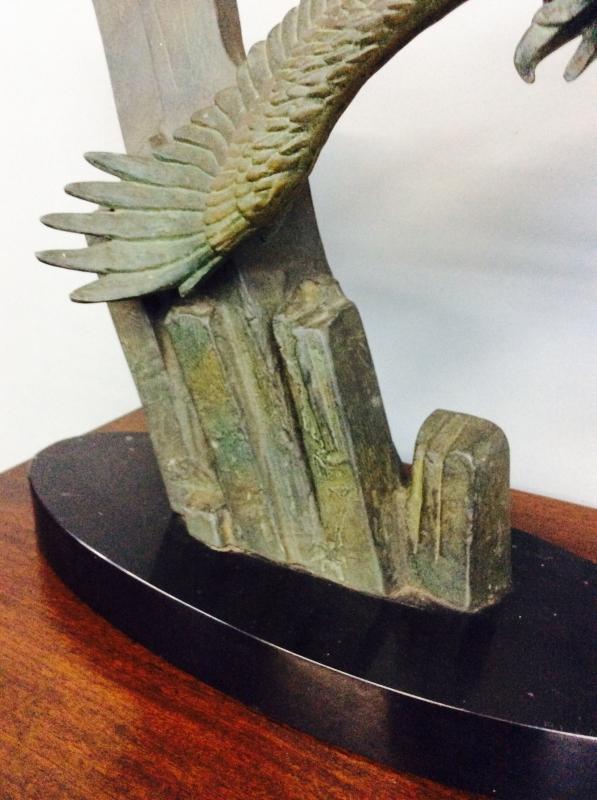 French Bronze Sculpture Signed Rulas