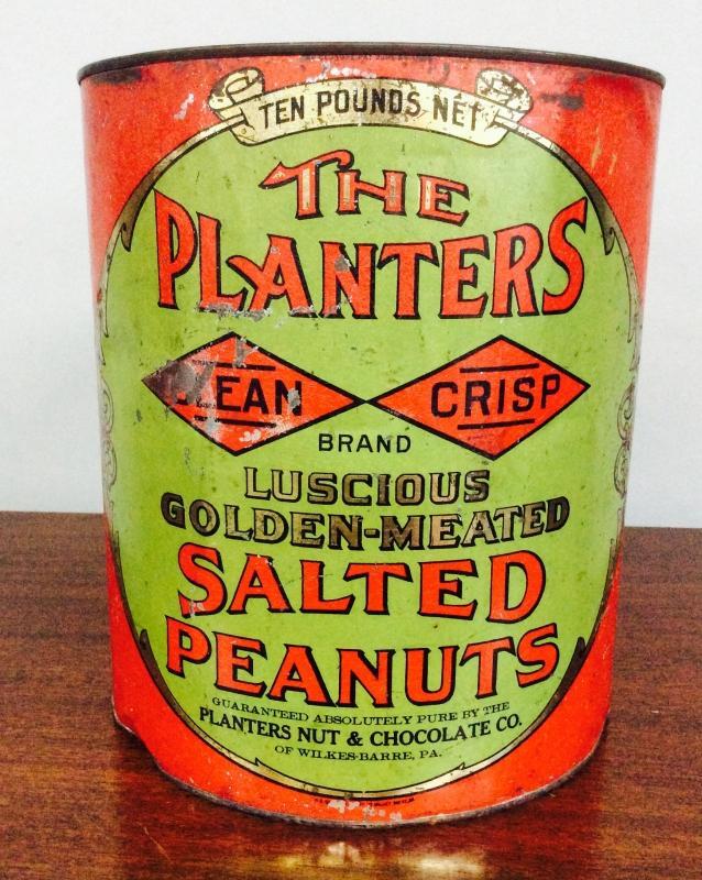 Planters Peanut Tin 10 lb size