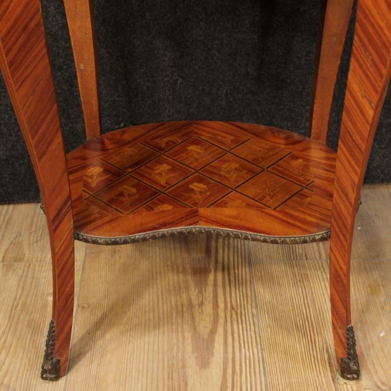20th Century Pair Of French Inlaid Bedside Tables