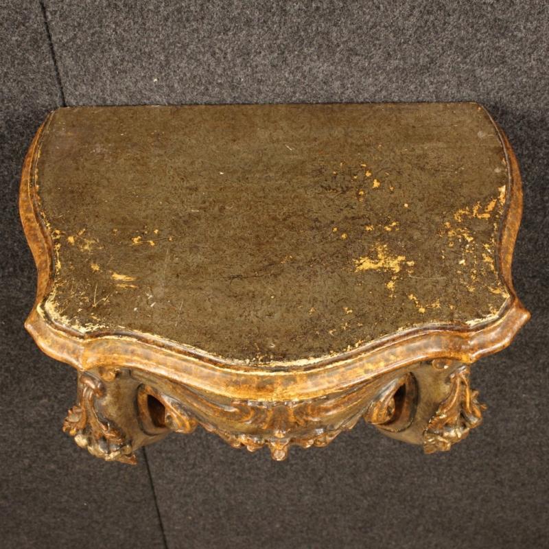 20th Century Pair Of Italian Shelves In Silver Wood