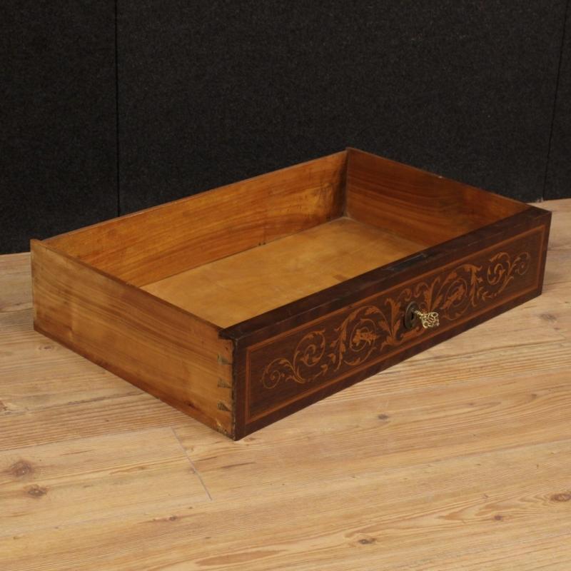 20th Century Italian Inlaid Tallboy In Louis XVI Style