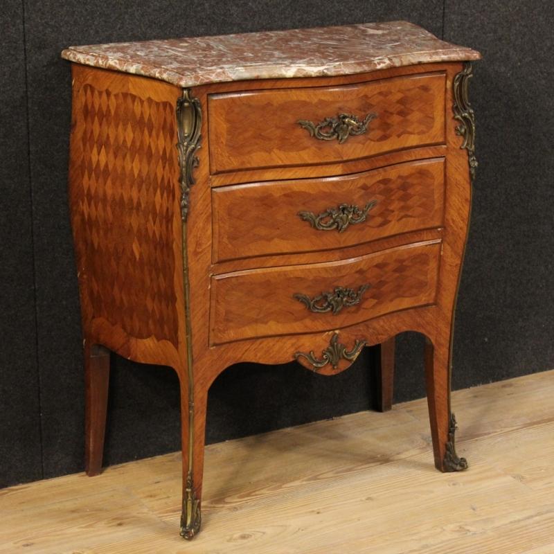 20th Century French Small Dresser With Marble Top