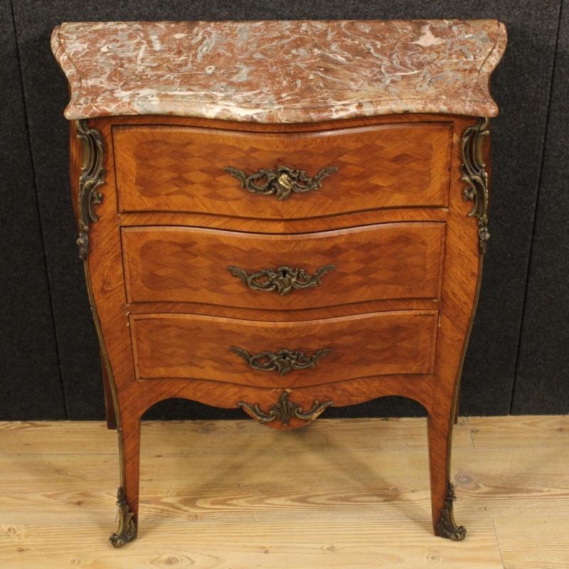 20th Century French Small Dresser With Marble Top