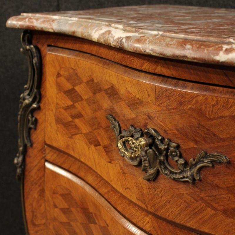 20th Century French Small Dresser With Marble Top
