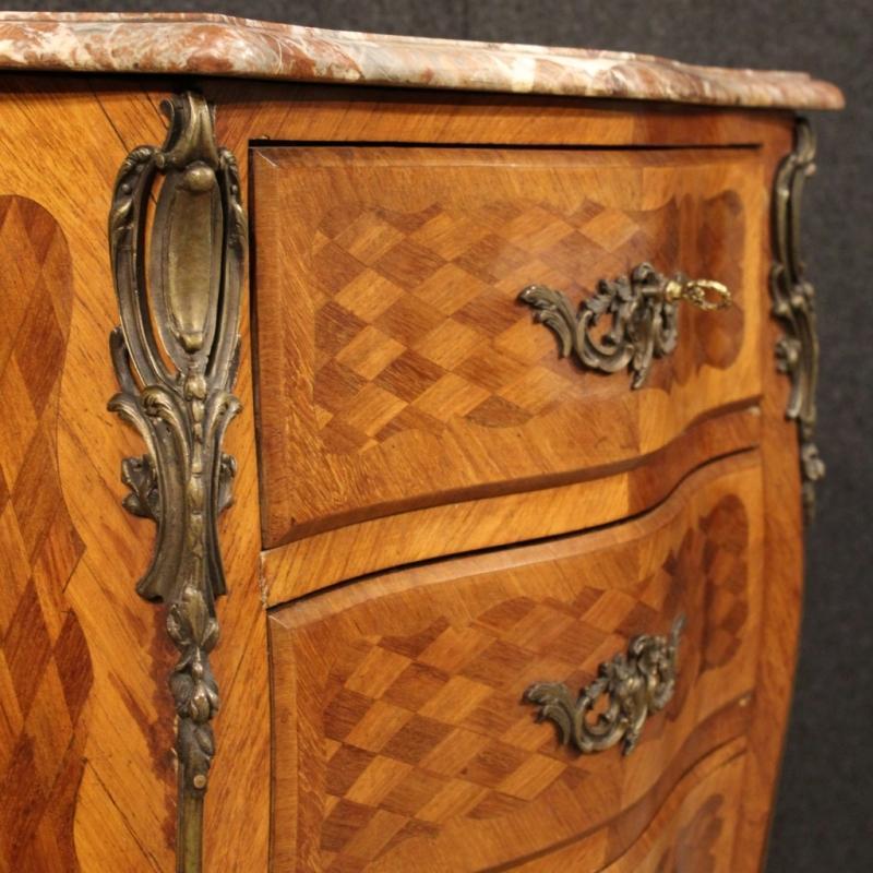20th Century French Small Dresser With Marble Top