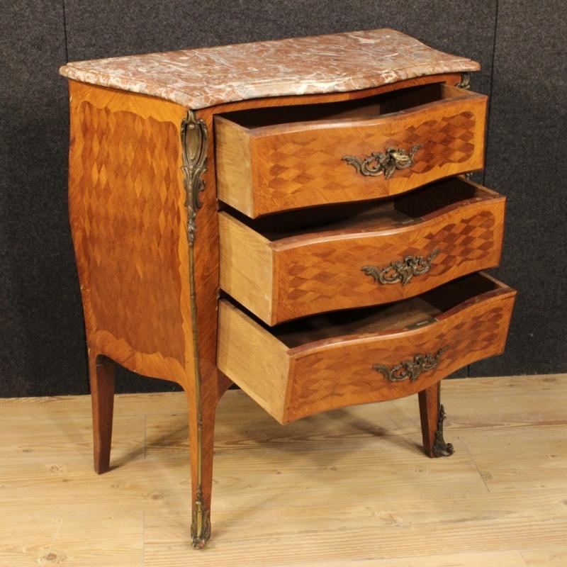 20th Century French Small Dresser With Marble Top