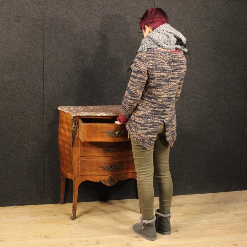 20th Century French Small Dresser With Marble Top