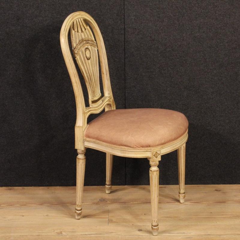 20th Century Group Of Four French Lacquered Chairs