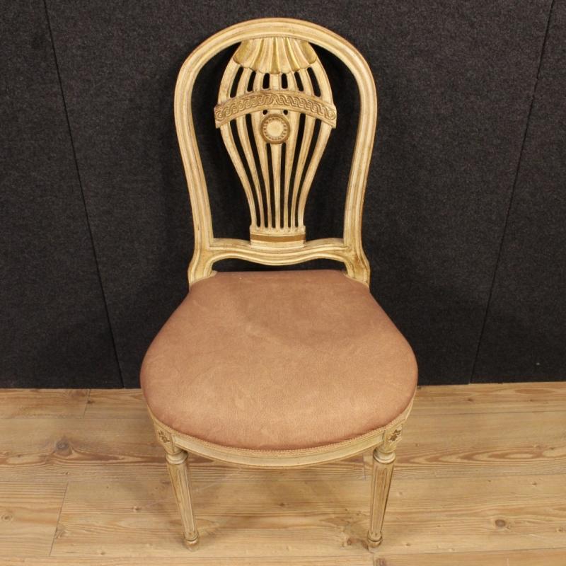 20th Century Group Of Four French Lacquered Chairs