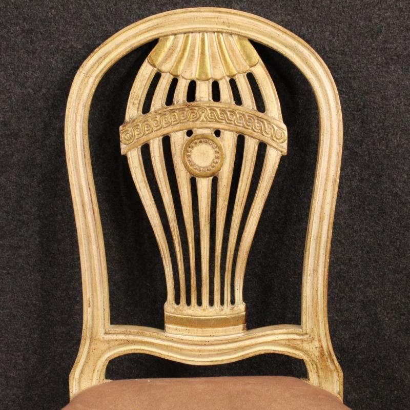 20th Century Group Of Four French Lacquered Chairs