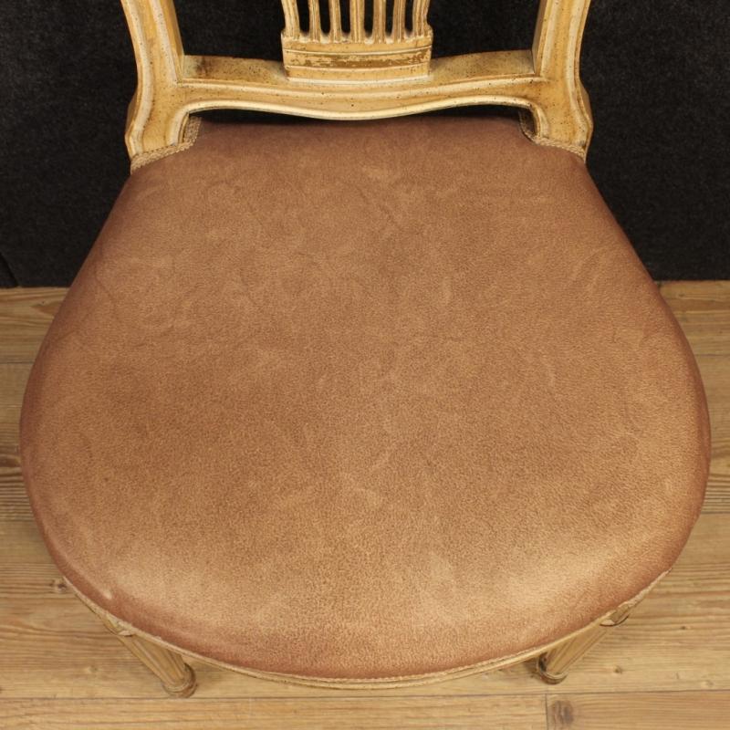 20th Century Group Of Four French Lacquered Chairs