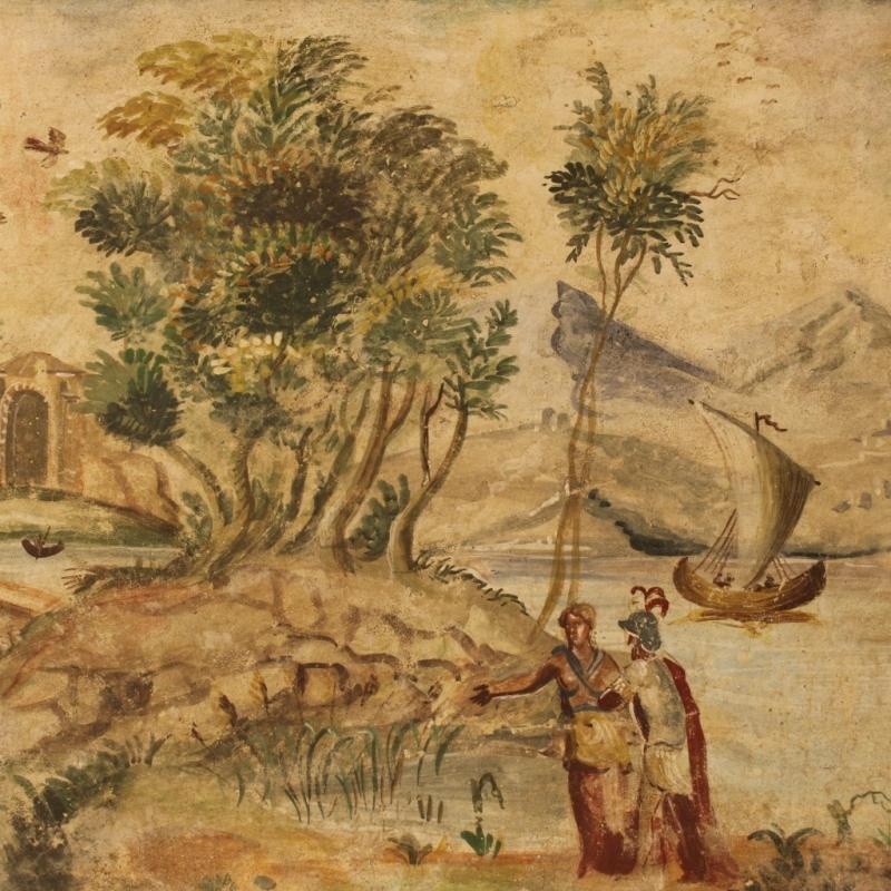 20th Century Italian Neoclassical Landscape Painting