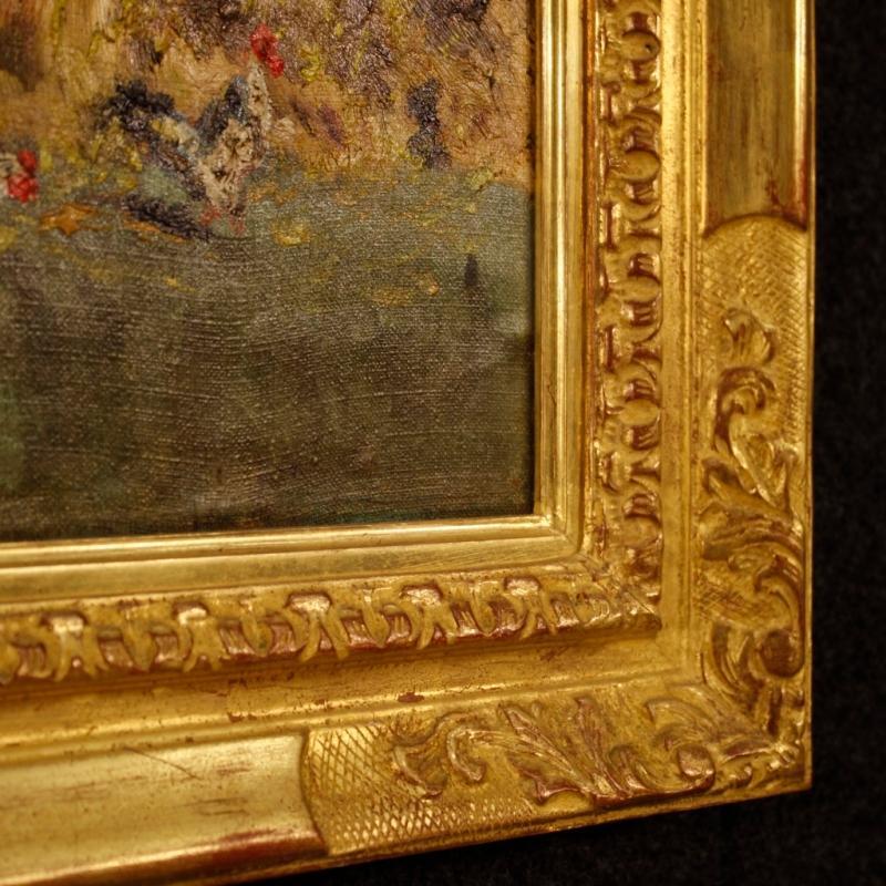 19th Century Italian Landscape Painting Signed And Dated 1899