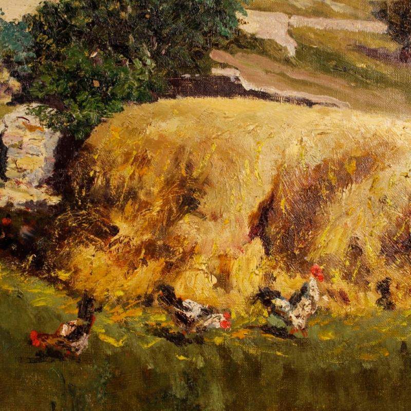 19th Century Italian Landscape Painting Signed And Dated 1899