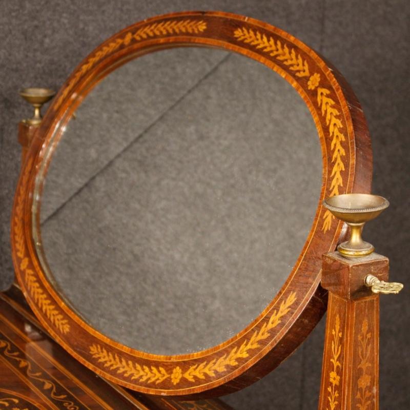 20th Century Italian Inlaid Dressing Table In Louis XVI Style