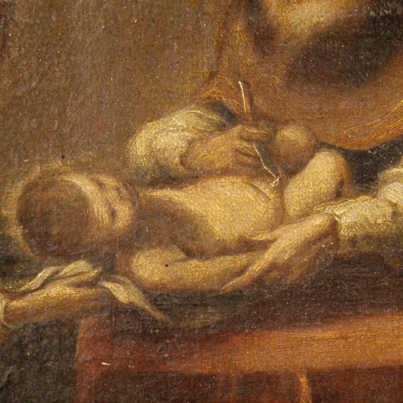 18th Century Spanish Religious Painting Circumcision Of Jesus