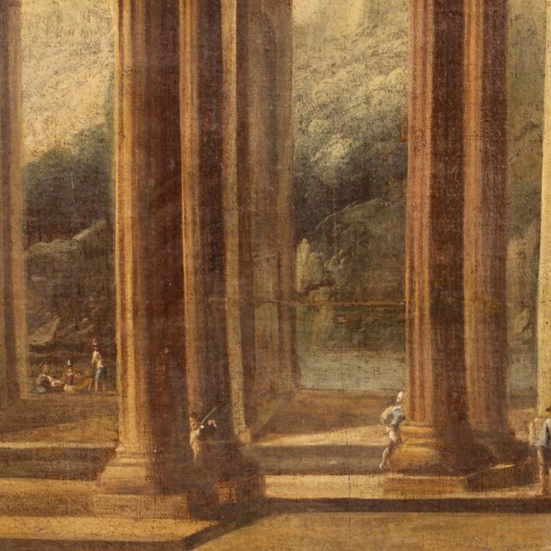18th Century Italian Painting Architectural Landscape