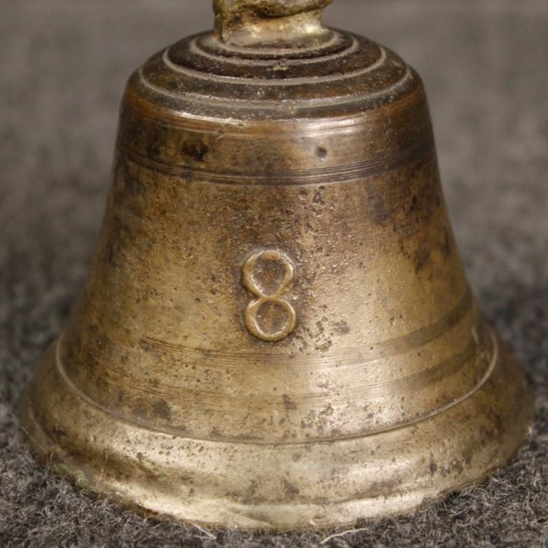 20th Century Italian Bronze Bell With Dancer Sculpture