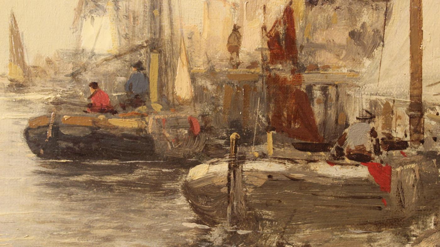 20th Century Seascape Painting Signed R. Wagner