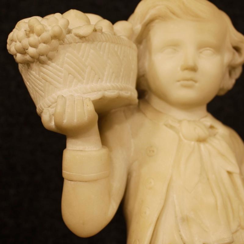 20th Century French Autumn Sculpture In Alabaster