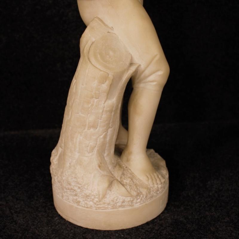 20th Century French Autumn Sculpture In Alabaster