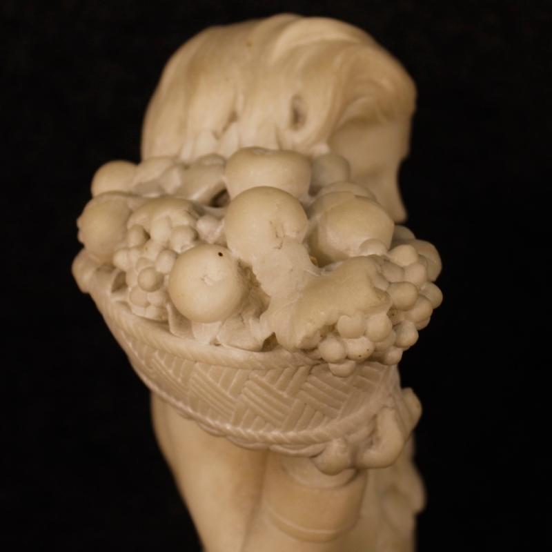 20th Century French Autumn Sculpture In Alabaster