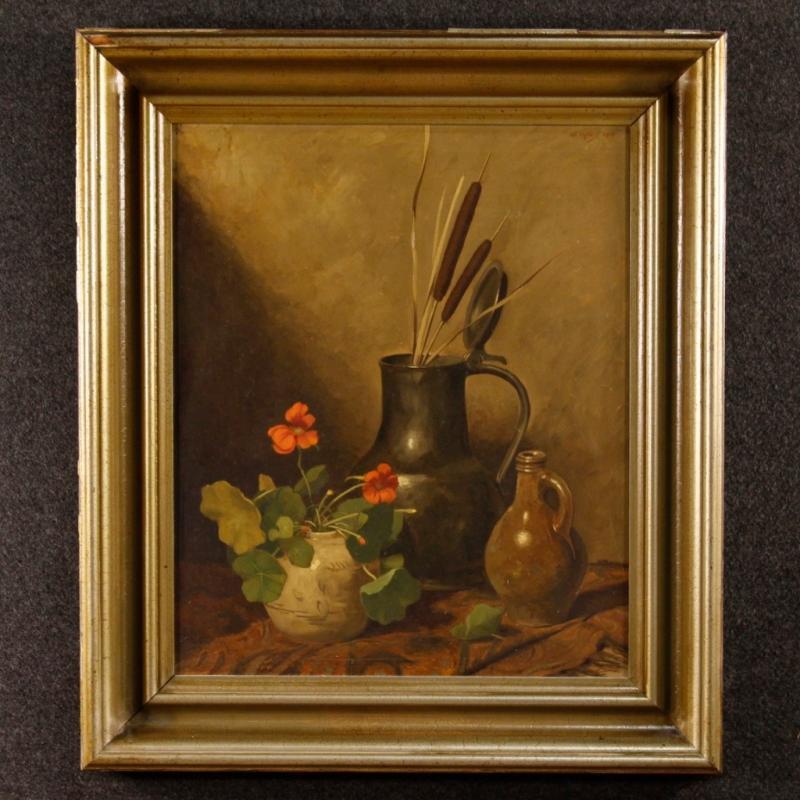 20th Century Dutch Oil Still Life Painting