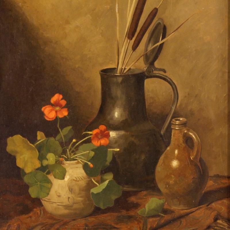20th Century Dutch Oil Still Life Painting