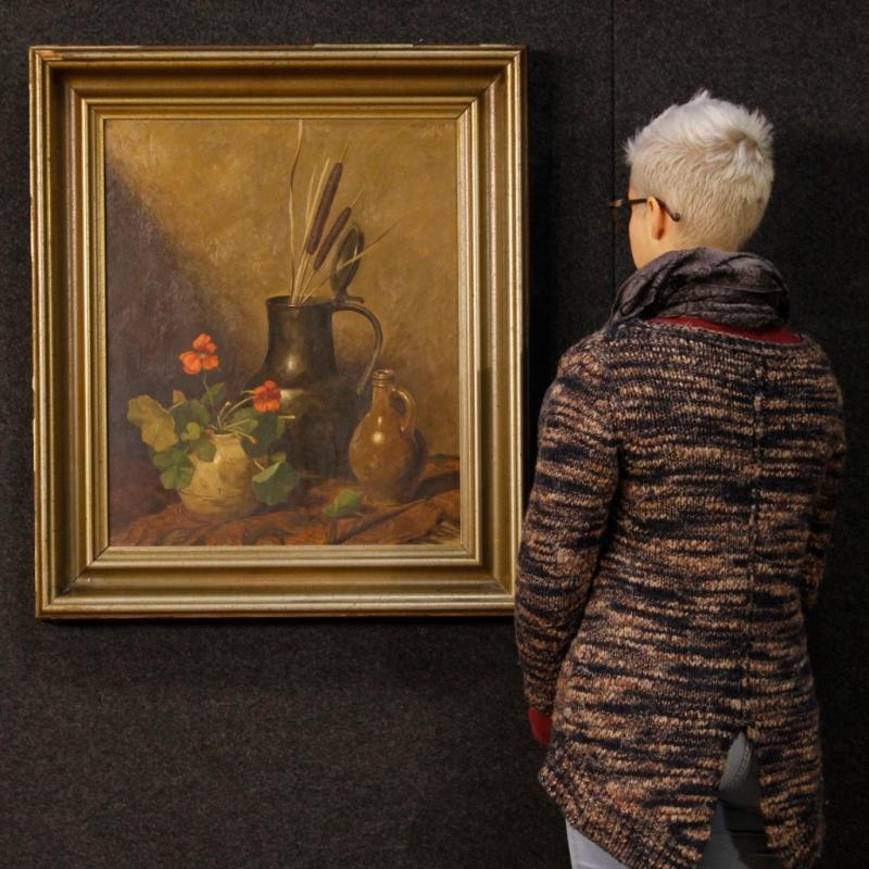 20th Century Dutch Oil Still Life Painting