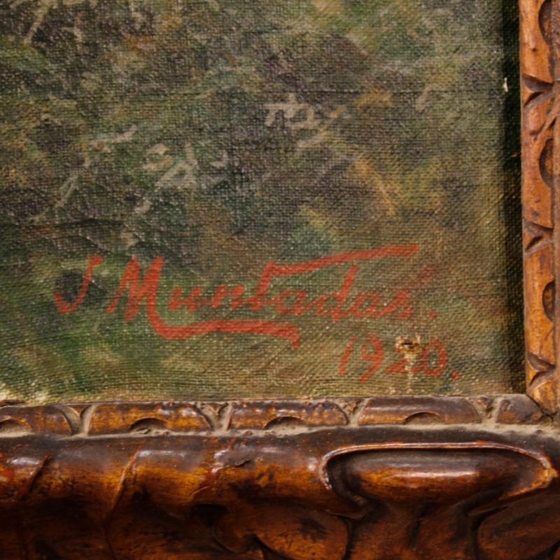 20th Century Spanish Signed Landscape Painting