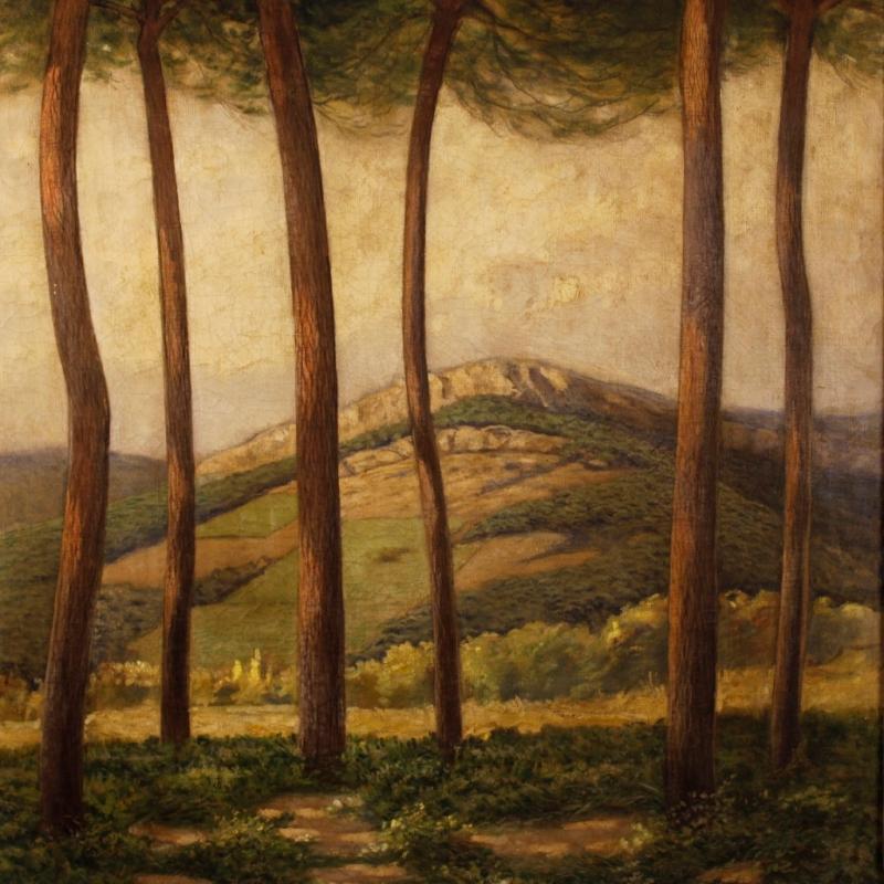 20th Century Spanish Signed Landscape Painting