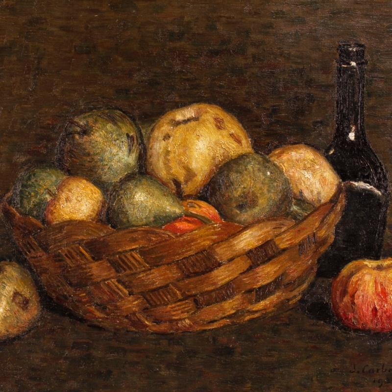 20th Century Dutch Still Life Oil Painting Signed And Dated